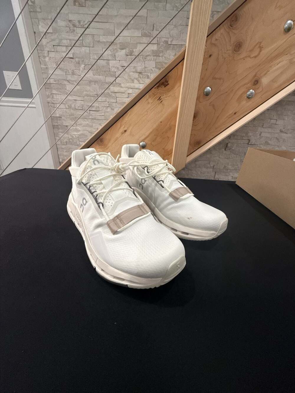 On Cloudnova 2 Size 10 Ice Sand Casual Sneakers